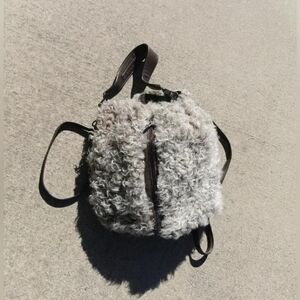 Elizabeth and James CYNNIE LAMB FUR SLING BAG